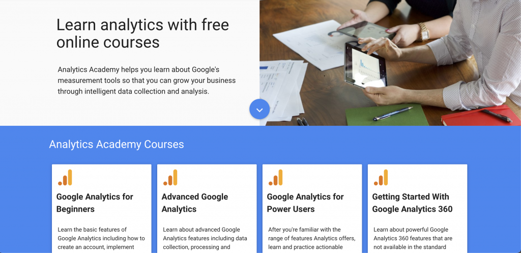 Google Analytics Academy: Free tools from Google