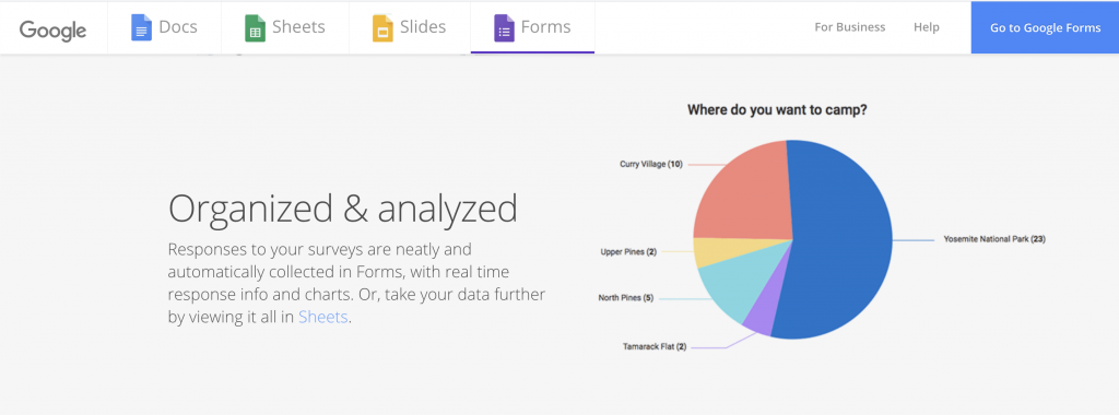 Google Forms: Free tools from Google