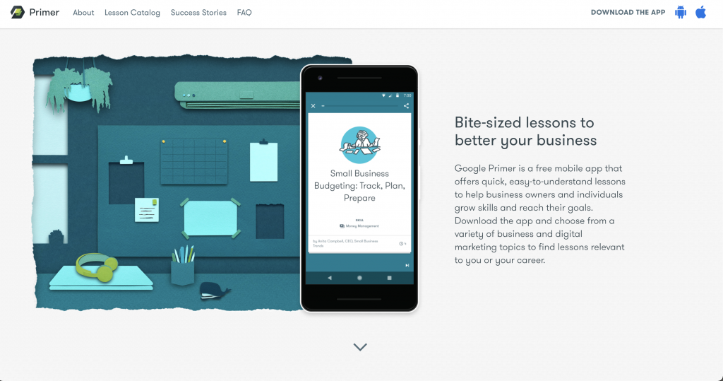 Primer app for mobile: Free tools from Google