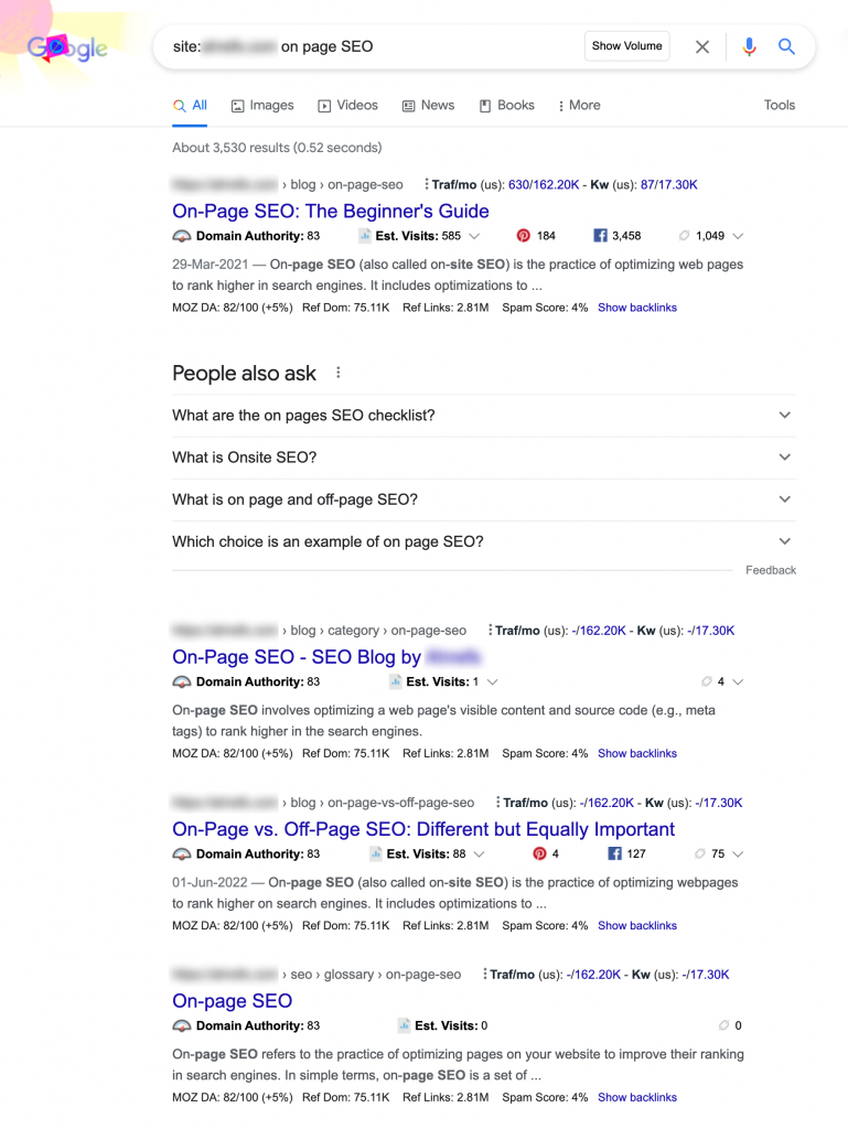 How to find duplicate pages on Google